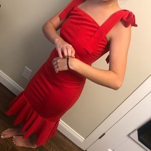 Red Hot bodycon dress